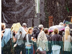 A little bit of rain didn’t dampen the spirits of those enjoying the opening nigh of the Regina Folk Festival in Victoria Park in Regina on Friday.
