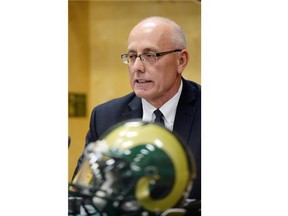 Mike Gibson was introduced as the U of R Rams new head coach during a news conference in the Rams locker room on Dec. 29, 2014.