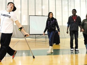 Montreal breakdancer Luca ‘Lazylegz’ Patuelli, shown here in Regina in March 2011, inspired Jake Sawa to begin adapted dance classes for people with disabilities. (Don Healy / Leader-Post)