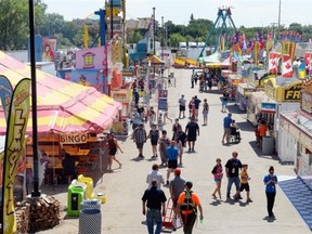 Opening day at the 2014 Queen City Ex in Regina.