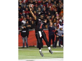 Ottawa Redblacks quarterback Henry Burris, who set a CFL single-game record for completions (45) on Thursday against the Montreal Alouettes, contributed to columnist Rob Vanstone's view that Montreal -- not the 2-11 Saskatchewan Roughriders -- is the CFL's worst team at the moment. 
  
 Sean Kilpatrick/The Canadian Press files