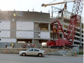 Photo of the progress on the new stadium site at Evraz Place on Aug. 12, 2015. (BRYAN SCHLOSSER/Regina Leader-Post)