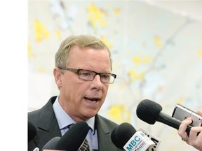 Premier Brad Wall Scrums with the media on an update to the situation with the wildfires in northern Saskatchewan at the Emergency Operations Centre in Regina.