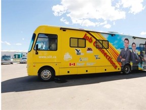 (provided by Ministry of the Economy) On Wednesday, the province and the Saskatchewan Indian Institute of Technologies (SIIT) unveiled newly wrapped Job Connections buses that are to deliver career services to First Nations communities across the province.