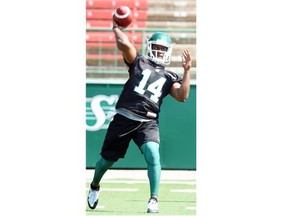 Quarterback Blake Sims is back for a second stint with the Roughriders this season. 
  
 Don Healy/Leader-Post files
