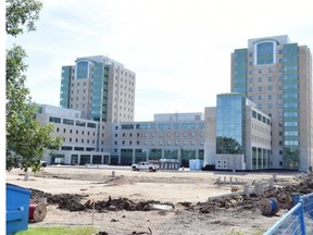 U of Regina campus new residence towers under construction in Regina on August 24, 2015.