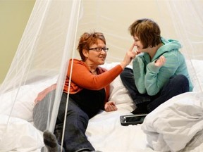 FOR QC - REGINA, SK :  February 18, 2015  --  Margot Schmiedge and her daughter Tara in Regina on Wednesday. Tara has Kabuki Syndrome, a rare genetic disorder that leads to cognitive and sensory disabilities. TROY FLEECE / Regina Leader-Post