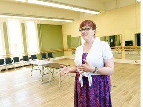 Christa Eidsness, program co-ordinator at the U of R Conservatory on College Avenue in the classroom of a new arts pre-school starting in September.