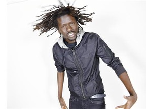 Emmanuel Jal is a former child soldier from South Sudan who advocates for peace through hiphop music.