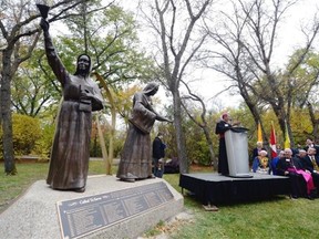 The Called to Serve monument was unveiled in Wascana Centre as part of the Catholic Sisters Legacy Project in Regina on Thursday.