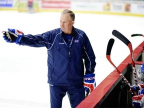 Regina Pats head coach John Paddock cracked a rare one-liner, taking a dig at the Saskatchewan Roughriders in the process. 
  
 Troy Fleece/Leader-Post files