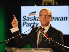 Saskatchewan Premier Brad Wall on November 8, 2014.