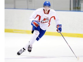 REGINA, SK :  September 11, 2014  --  Regina Pats Rykr Cole at practice at the Co-operators Centre in Regina on Thursday. TROY FLEECE / Regina Leader-Post