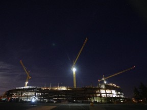 The new stadium under construction in Regina.