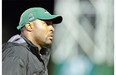 Riders head coach Corey Chamblin, above, received a vote of confidence from general manager Brendan Taman on Monday. 
  
 Troy Fleece/Leader-Post files
