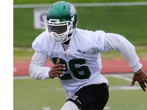 Riders running back Anthony Allen regretted his outburst on Tuesday (RICHARD MARJAN /The StarPhoenix)