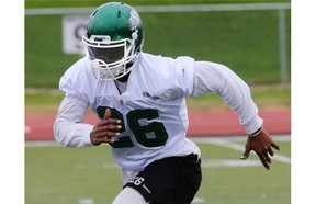 Riders running back Anthony Allen regretted his outburst on Tuesday (RICHARD MARJAN /The StarPhoenix)