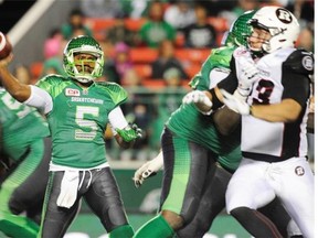 The Roughriders are always competitive with Kevin Glenn, 5, at quarterback.