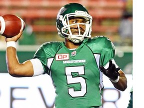 Roughriders quarterback Kevin Glenn is staying upbeat despite the team's slow start. 
  
 Don Healy/Leader-Post files
