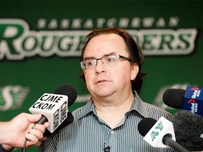 Saskatchewan Roughriders general manager and vice-president of football operations Brendan Taman gave head coach Corey Chamblin a vote of confidence when he met the media on Monday. 
  
 Michael Bell/The Leader-Post