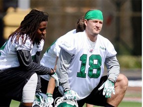Scott McHenry (18) was back with the Riders after being released (BRYN SCHLOSSER/Leader-Post)