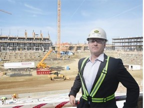 Sean Hamelin project lead at PCL Construction at the new Mosaic Stadium in Regina on September 02, 2015.