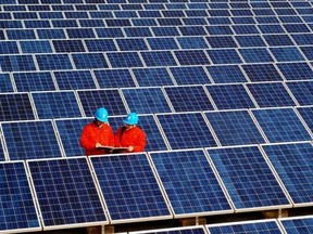 Solar panels in China's Zhejiang province.