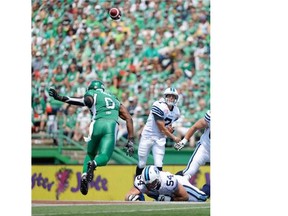 Toronto Argonauts quarterback Trevor Harris throws during a game held at Mosaic Stadium on Sunday July 5. The Saskatchewan Roughriders will look to avenge a 42-40 double-overtime loss to the Argonauts that day, and notch their first win of the 2015 CFL season Saturday in Toronto.