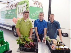 Trevor Doroshenko (left), Andrew Rathwell and Tim Shultz teamed up to launch Local & Fresh.