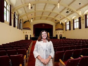 University of Regina president Vianne Timmons in Darke Hall on the university's College Avenue Campus. It is currently under construction.