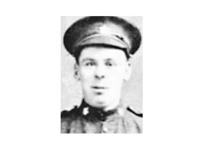 Pte. William Johnstone "Willie" Milne, a farmwork from near Moose Jaw, received the Victoria Cross for bravery at Vimy Ridge in 1917. (Photo: Saskatchewan Virtual War Memorial.)