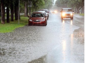 With at least 29.4 millimetres of rain Monday and more expected today, the City of Regina is patrolling areas prone to flooding.