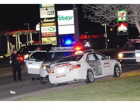 A man and a woman appeared in Regina Provincial Court on Wednesday facing several charges, including bear spraying a police officer, resisting arrest and possession of a stolen taxi. (Stephen Ripley/Leader-Post)