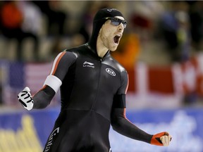 Humboldt's William Dutton won silver in the men's 500-metre A final at the long-track speed skating World Cup in Calgary on Sunday.