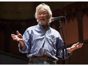 Environmentalist David Suzuki and his use of hyperbole brings out a reaction from Premier Brad Wall.