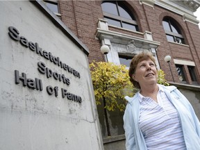 Marlene Hoffman in the Saskatchewan Sports Hall of Fame on Wednesday, September 18, 2013.