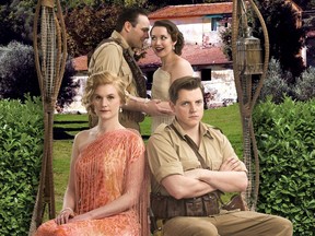 Globe Theatre is opening its 2014-15 season with Much Ado About Nothing starring Rohan Keenan (top left), Jacqueline Block, Danielle Roy (bottom left) and Josh Ramsden. Photo by Drrol Hofmeister