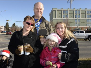 Marcella, Warren, and Cloey Zatwarniski with Gail Baran.