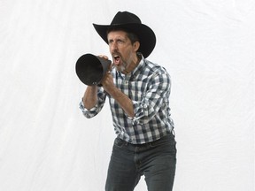 Mark Claxton, pictured in a promotional photo for Globe Theatre's All Shook Up, is nominated in the best actor category of the 2nd Annual Saskatchewan Independent Film Awards.