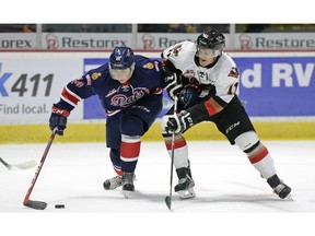 The anticipated return of defenceman Connor Hobbs, left, will allow the Regina Pats to ice a full lineup for the first time this season.