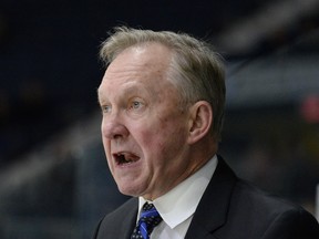 Regina Pats head coach John Paddock, shown in a file photo, was displeased with his team's performance during Wednesday's 6-4 WHL loss to the host Edmonton Oil Kings.
