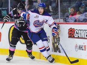 The Regina Pats' Colby Williams, shown in a game against the Calgary Hitmen last season, is looking forward to a fresh start after an injury-plagued first half of the season.