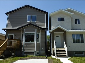 New infill housing in Eastview Neighbourhood in Regina, Sask. on Sunday May 20, 2012.