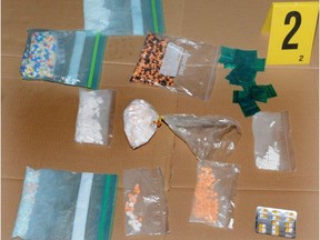 Drugs seized by the RCMP during the search of a vehicle in Swift Current.
