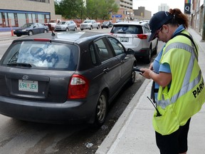 Parking enforcement in Regina.