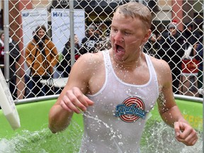 Riley Moncrief participates in the annual Chillin' for Charity event at the Frederick W. Hill Mall.