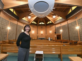 Yvonne Slobodian with St. Michael's Retreat and Conference Centre in Lumsden, Sask. in the circular chapel on Nov. 5, 2015.