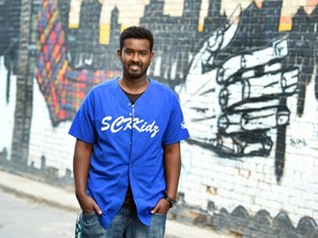 REGINA SK: NOVEMBER 12, 2015 -- Abdikadir Warsame is nominated for an Everyday Political Citizen Award. He's been picked as a favourite to win by Rick Mercer and Shad. He volunteers and helps rehabilitate kids coming out of gangs. Photo taken in Regina, SK on November 12, 2015. (DON HEALY/Regina Leader-Post) (Story by Alec Salloum) (NEWS)