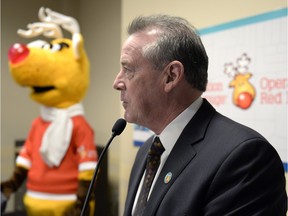 Don McMorris, the minister responsible for SGI, speaks at the launch of Operation Red Nose on Thursday in Regina. TROY FLEECE/Regina Leader-Post