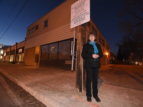 Barbara Kahan, a cathedral area resident, is concerned about a proposed mixed-use complex that is to be built on the northwest corner of 13th Avenue and Elphinstone Street.